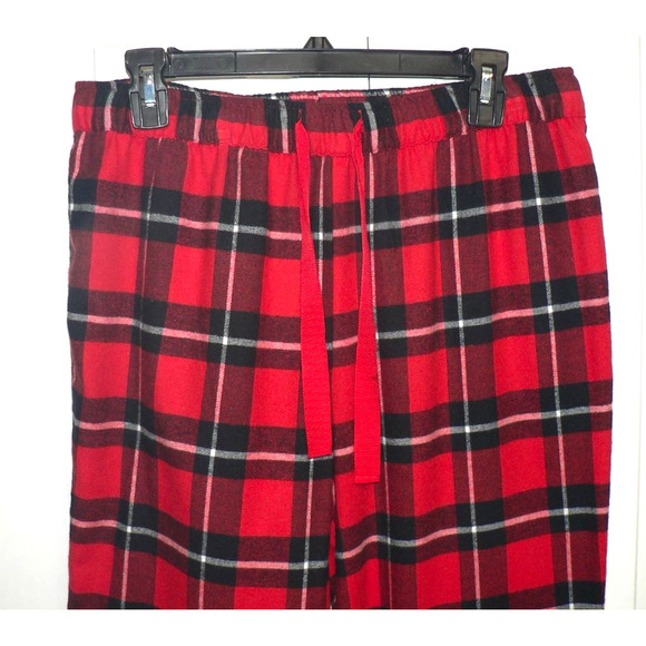 Men's Rachel Parcell Flannel Pajamas Pants in Red Buffalo Check Medium - Picture 3 of 4